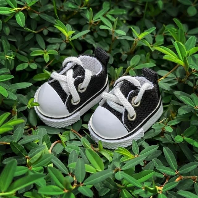 Compatible with Labubu Doll Shoes for 17cm Doll,Shoes Used for Labubu Accessories (F-Black)