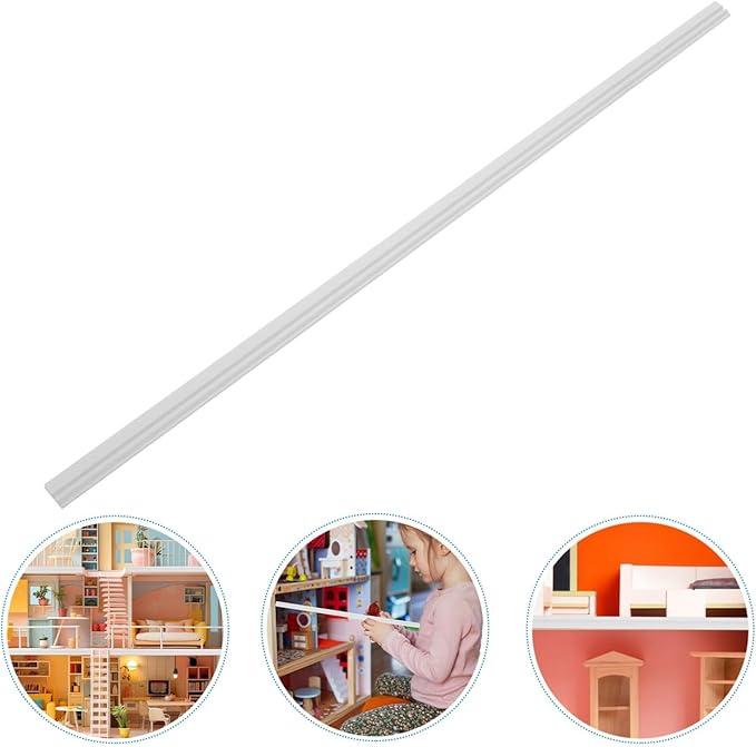 UPKOCH Dollhouse Wainscoting Molding and Skirting Board 1 12 Scale Miniature Wall Decor for DIY Tiny House Scene Accessories