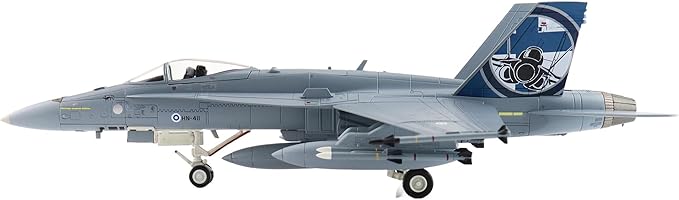 Hobby Master | 1:72 Scale Diecast Military Aircraft Replica | F:A-18C Finnish Ari Force RIAT 2023" HN-411, Finnish Air Force, RAF Fairford, July 2023 | Model HA3582