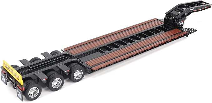Diecast Masters 1/50 Trail King TK120 HDG Lowboy Trailer (Black Outrigger Version) 71137