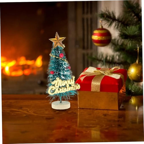 1:12 Scale Miniature Christmas Tree for Dollhouse, Small Holiday Scene Model for Party & Decoration