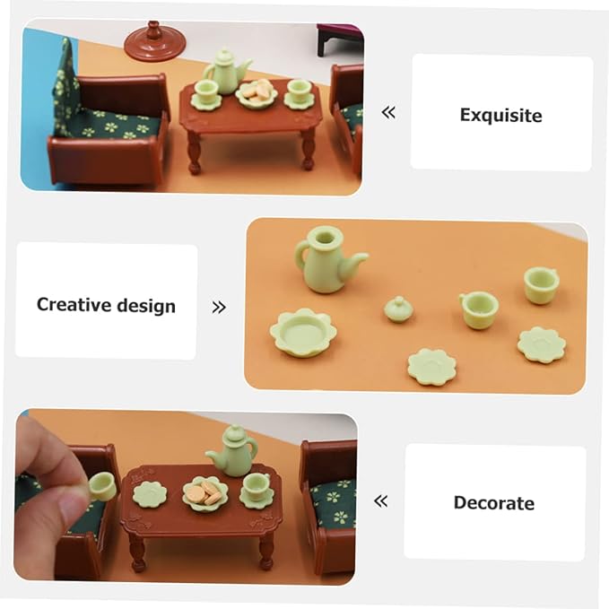 SUPVOX 1set Miniature Dollhouse Furniture Realistic of Wear-Resistant Decor for Mini Houses Accessory for Dollhouse Landscaping and Scene Layout