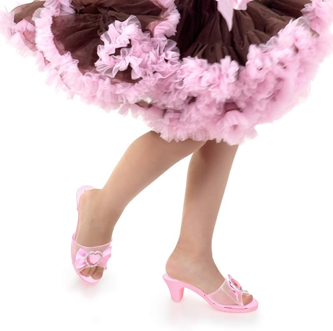 Mastom Girls Play Set! Princess Dress Up Shoes and Tiara (3 Pairs of Shoes + 1 Tiara) Role Play Collection Fashion Princess Shoe for Little Girls