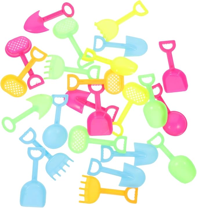 Alasum Mini Sand Digging Tool Model - Assorted Colors for Dollhouse Decoration Miniature Gardening and Photography Props