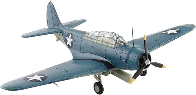 Hobby Master | 1:72 Scale Diecast Military Aircraft Replica | TBD-1 Devastator Battle of Midway Black 1, Lt Cdr EE Lindsey, VT-6, USS Enterprise, 4th June 1942 | Model SM8012