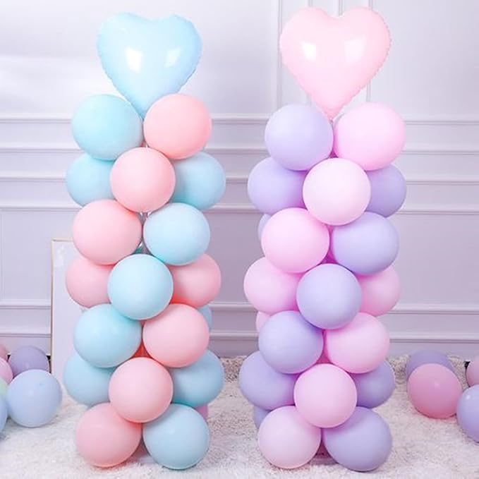 5 inch Pastel Purple Party Balloons, 100 pcs Mini Macaron Purple Latex Balloons for Birthday Wedding Baby Shower Decorations(Pastel Purple)