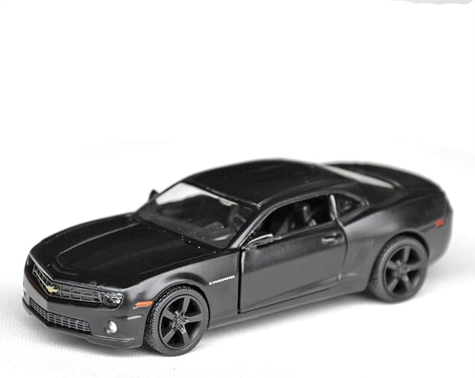 Tianmei 1:32 Scale Supercar Styling Alloy Die-Cast Car Model Collection Decoration Ornaments, Kids Play Vehicle Toys with Pull Back Action and Open Doors (Camaro - Black)