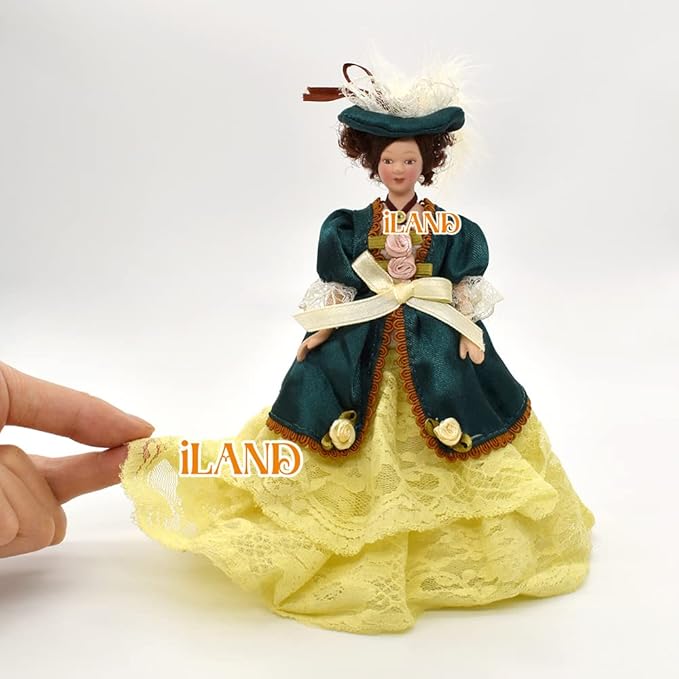 iland Dollhouse People 1/12 Scale, Victorian Dollhouse Nobleman & Lady (Victorian Noble 4pcs)