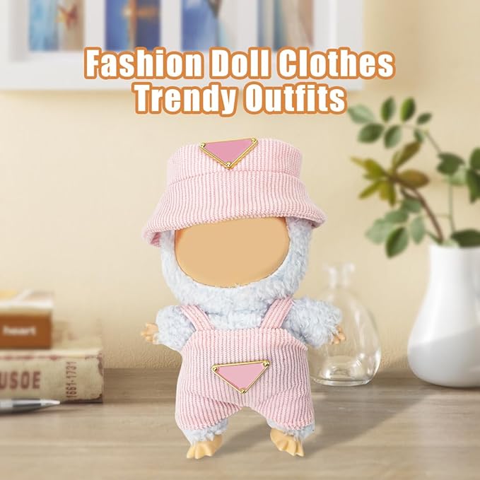 Clothes for Lububu 17cm Dolls(NO Doll) Outfit with Accessories Suit Cute Stylish Dress Up Set