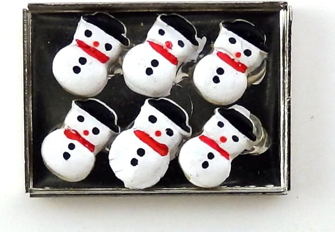 Dollhouse Miniature Cookies on Sheet, Snowman