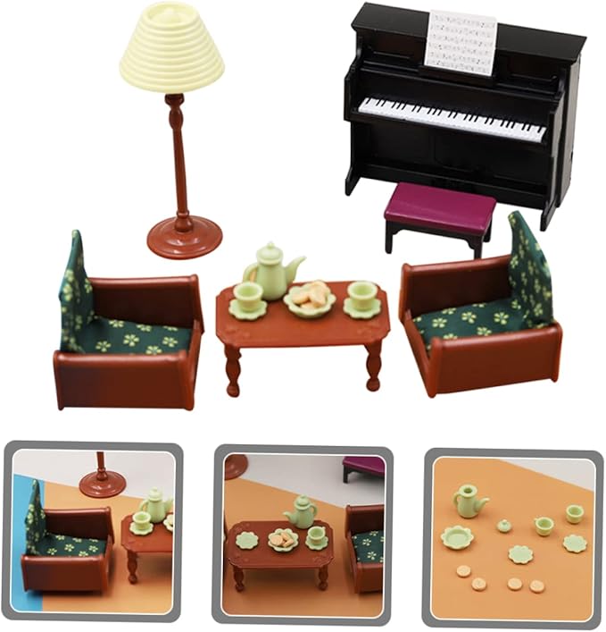 Kisangel 1set Miniature Doll Furniture Realistic of Decorative Accessories for Dollhouses for Home Decor and Mini Landscaping and Wear-Resistant Design