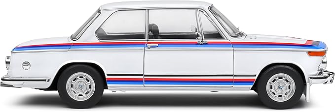 BMW 2002 Tii Turbo Evocation White – 1:18 Diecast Model by Solido – Classic Motorsport-Inspired Collectible