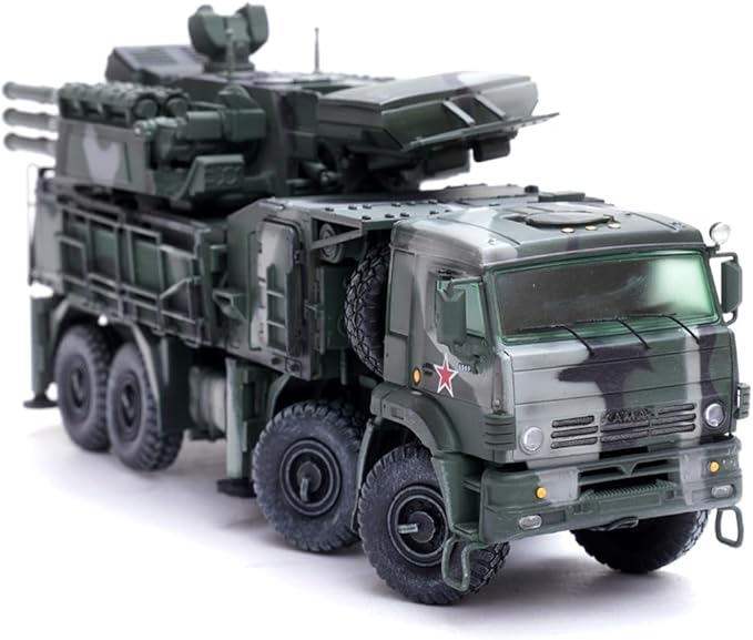 Panzerkampf | 1:72 Scale Military Diecast | Pantsir-S1 Ru Air Defense Weapon System | Tri-Colour Camouflage | Model 12216PA