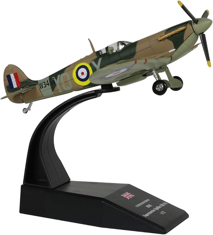 HANGHANG 1/72 Scale United Kindom Spitfire Fighter Attack Plane Metal Fighter Military Model Fairchild Republic Diecast Plane Model for Commemorate Collection
