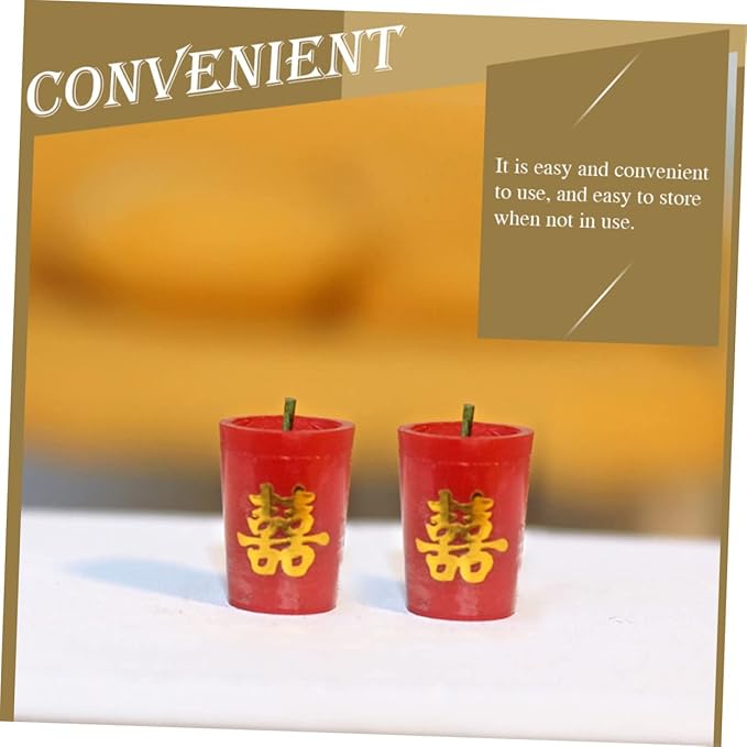 BESPORTBLE 2 Pairs Scale Mini House Ornament Lightweight Bedroom Decoration for Dollhouse