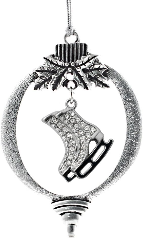 Inspired Silver - Ice Skates - Silver Christmas Ornament - Unique Charm Christmas Tree Ornament - Holiday Hanging Decoration