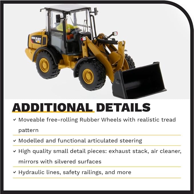Diecast Masters 1/50 High Detail Caterpillar 906M Compact Wheel Loader - High Line Series 85557