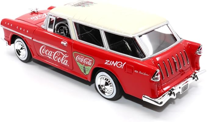 Motor city classics | Coca-Cola 1955 Chevy Nomad 1:24 Scale Model Diecast Collectible 424057