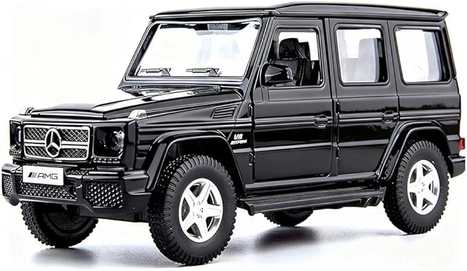 1/36 Scale G63 Casting Car Model, Zinc Alloy G Wagon Toy Car for Kids, Pull Back Vehicles Toy Car for Toddlers Kids Boys Girls Gift (Black)