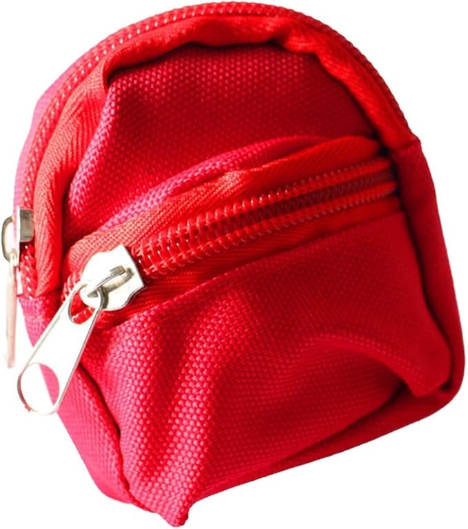 1Pc Green Mini Doll Backpack School Bag Model Dollhouse School Accessory for 1/6 Scale Dollhouse Dollhouse Décor,Simulation Mini School Bag Model,Dollhouse Accessories