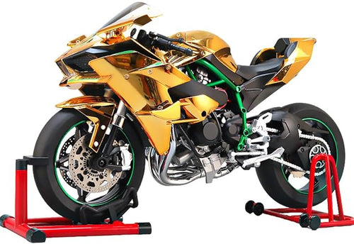 1/6 Scale Alloy Dynamic Motorcycle Model with Ignition System and Smoke Spray, Die-cast Motorcycle Gift for Adult Collectors & Enthusiasts
