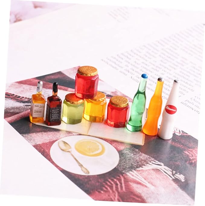 Healifty 30Pcs Mini Decorations for Dollhouse Cute House Accessories for DIY Crafting Candy Can Models for Unique Room Decor