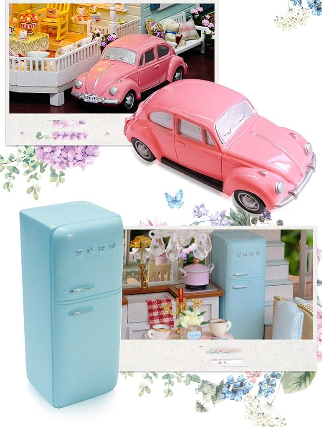 Flever Dollhouse Miniature DIY House Kit Creative Room with Furniture for Romantic Artwork Gift (New Zealand Queenstown)