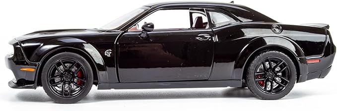All Star Toys 2018 Challenger SRT Hellcat Widebody Black with Red Interior 1/24 Diecast Model Motormax 79350 Exclusive Edition