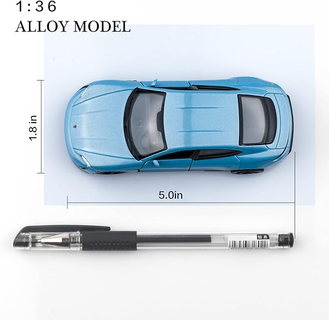 1/36 Scale Porsche Taycan Turbo Diecast Car Models,Pull Back Vehicles Toy Cars,Cars Gifts for Boys Girls