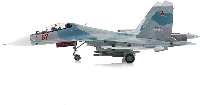 Hobby Master | 1:72 Scale Diecast Military Aircraft Replica | Su-30SM Red 57/RF-61768, Russian Air Force, 2018 | Model HA9512