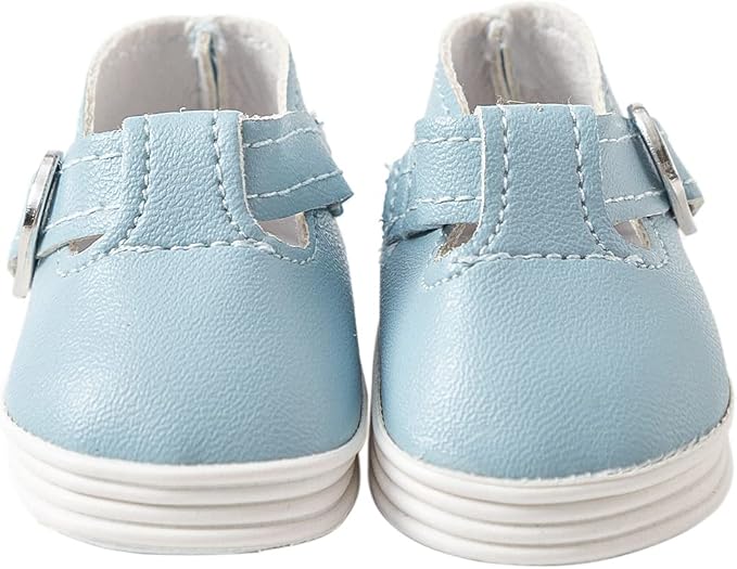 8 Pairs Doll Shoes Fit 14.5 inch American Doll Wellie Wishers Doll Including Boots, Sandals, Sneakers, Leather Shoes, etc