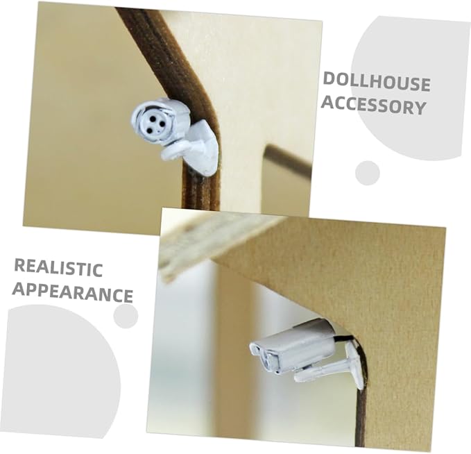 BESPORTBLE 2pcs Miniature Camera Dollhouse Accessory Alloy Vintage Wall Camera for Dolls House Room Display Realistic Prop for Creative Play and Imaginative Scenarios