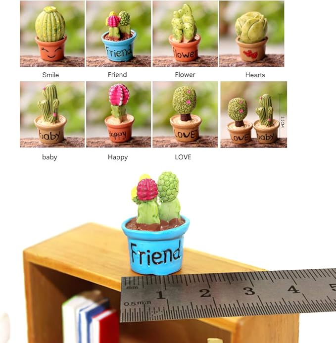 Dollhouse Decoration Plant Pots Miniature Green Potted Bonsai Models Decor,1:12 Miniature Plant