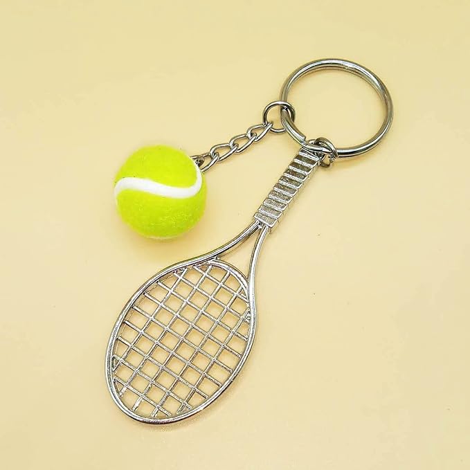 COSTOYFUN Mini Cute Soccer Keychain Bowling Tennis Baseball Keychain for Men Women Boys Girls Gift