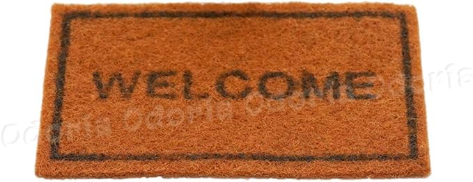 Odoria 1/12 Miniature Welcome Mats Doormat Dollhouse Decoration Accessories