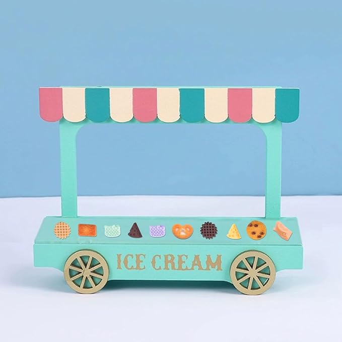300 PCS Mini Resin Cookie Series Figurines for Crafts Luminous Tiny Resin Dessert Baking Food Miniature Things for Dollhouse Fairy Garden Micro Landscaping Decoration Cake Toppers Decor