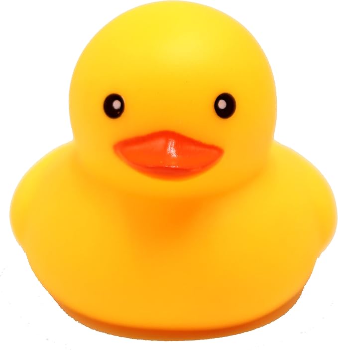 50-Pieces Float & Squeak Mini Duck Stress Relief Toys Stress Balls for Adult, Mini Round Eye Rubber Ducks Squeeze Fun for Birthday Party Office Christmas Stocking Stuffer Gift