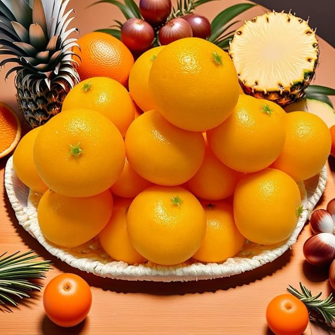 24 Pcs Artificial Faux Decorative Oranges,Fake Oranges for Decoration Lifelike, Realistic Fake Fruit for Christmas Home Kitchen Festival Party Decoration