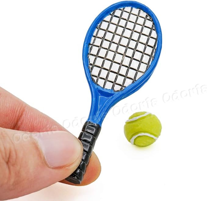 Odoria 1/12 Miniature Tennis Racket Racquet Dollhouse Accessories