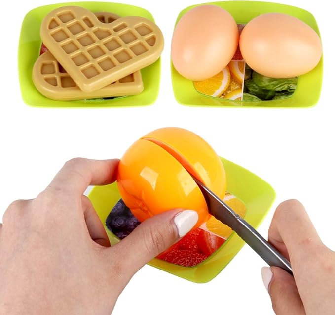 LiDi RC 27 Pack Waffle Play Food Toys for Toddlers ,Kitchen Sets for Kids,New Sprouts Waffle Time Variety Toys Gift for Kid Children ,Early Educational Learning Game for Age 3 4 5 6 7 8 Boys Girls