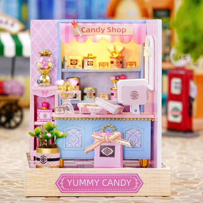 CRIOLPO Miniature House Kit -Delicious Candies