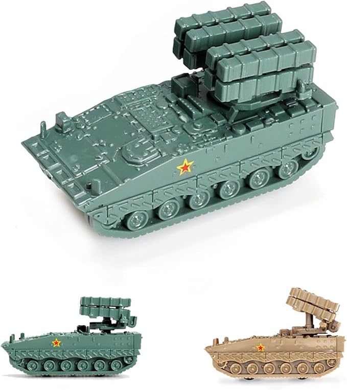 4X 1:144 Assembly Tank Model Wheeled Vehicle Model for Children Girls Kids