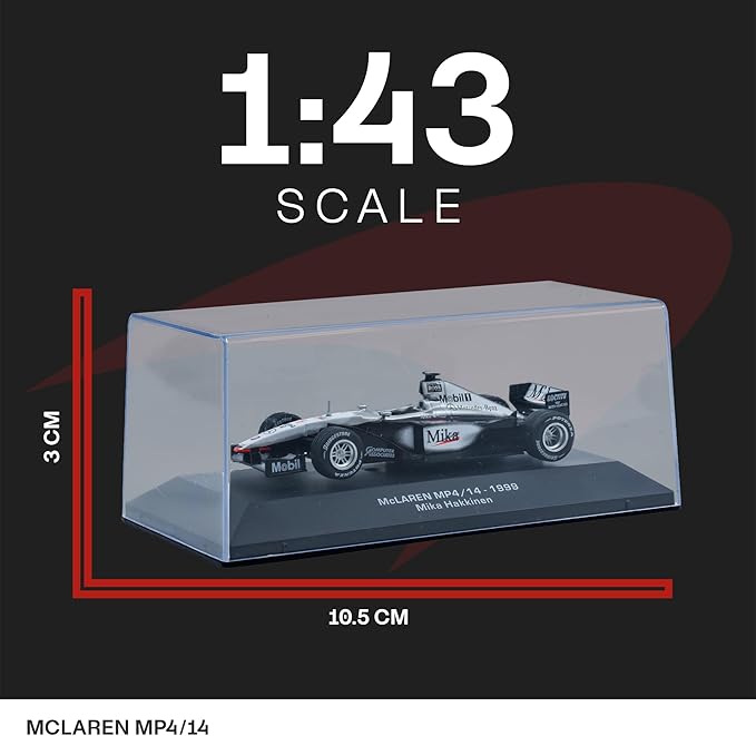 LUPPA 1:43 F1 Team MP4/14-1999 Collection Formula 1 Race # Model Inspired by Mika Hakkinen Diecast Collectible Model