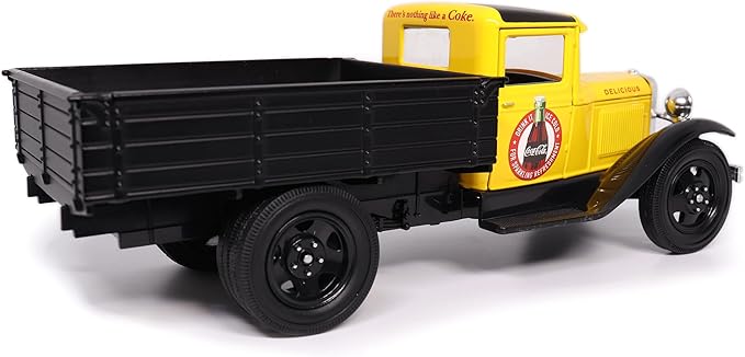Motor city classics Coca-Cola Diecast Collectible | 1931 Ford Model AA (Yellow Version) 1:24 Scale 424023 Officially Licensed