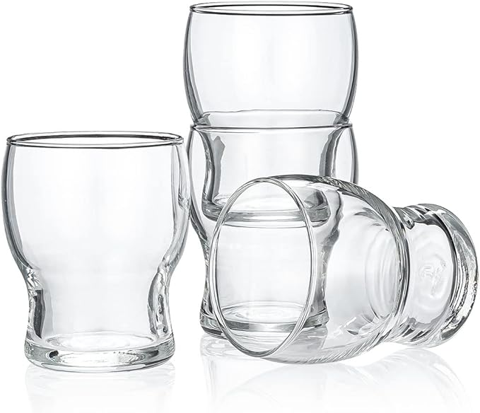 HISTORY COMPANY Stackable Tasters – Professional Nosing & Sipping Glasses for Miniature Cocktails & Craft Beer, 4-Piece Set (Gift Box Collection)