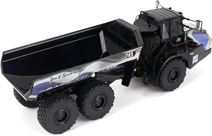 Diecast Masters 1/50 CAT 745 Articulated Hauler Truck with Patriotic Decoration, Brent Scarbrough & Co. 85528-BSC