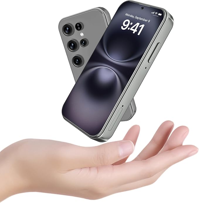 Mini Phone Unlocked Android Phone 4.0" HD Touch Screen Mini Smartphone Kids Smart Phone Dual SIM Quad Core Face ID Small Phone for Students & Children Pocket 3G RAM+ 64GB (Grey, 4.0)