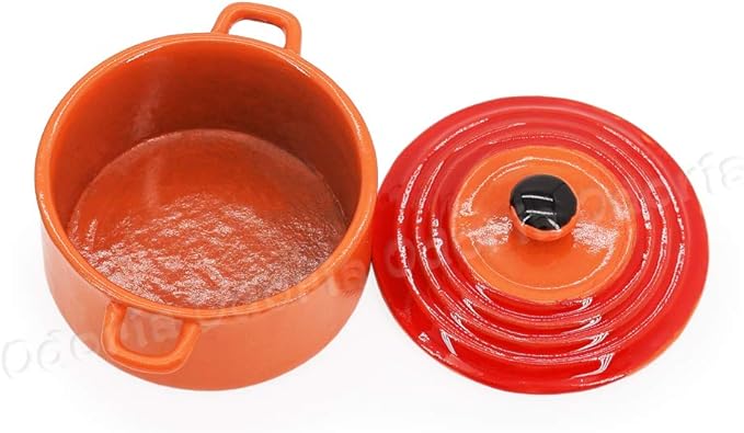 Odoria 1/6 Miniature Pot Cookware Dollhouse Kitchen Accessories