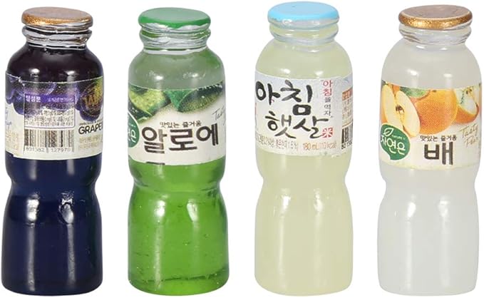 4pcs/ Set Dollhouse 1:12 Miniature Drink Bottles Wine Bottles, Bar Kitchen Game Decor Ornament