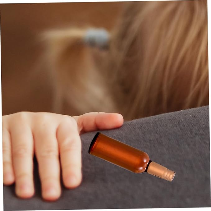 Totority 24pcs Mini Beer Bottles for Dollhouse Resin Miniature Wine Bottles Toys for Boys and Girls